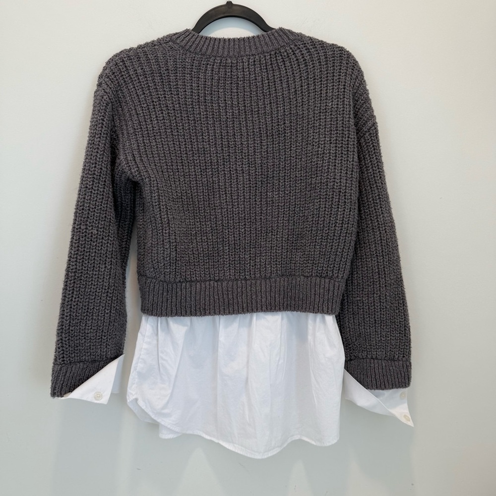 Anthropologie twofer cardigan shirt size XS - Picture 8 of 9